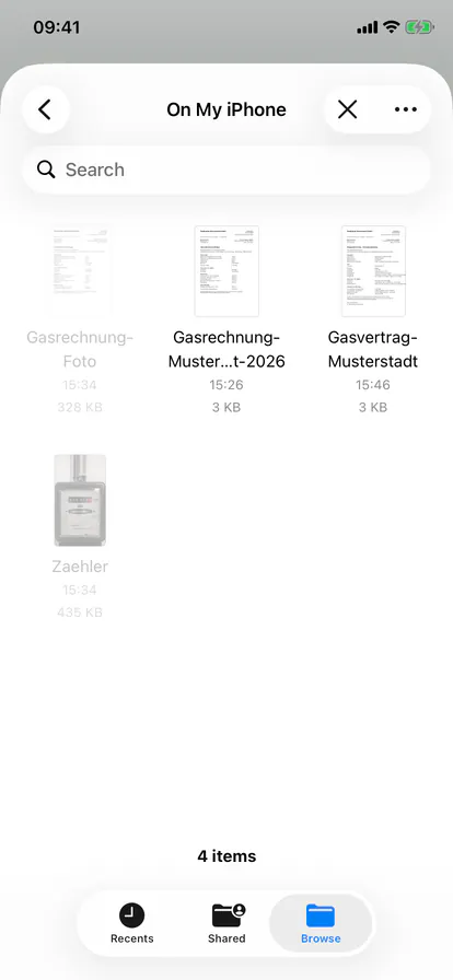 اختيار ملف PDF في منتقي الملفات